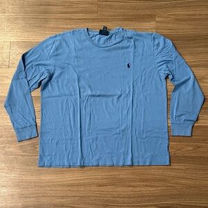 Polo by Ralph Lauren Men's Classic Blue Long Sleeve Tee